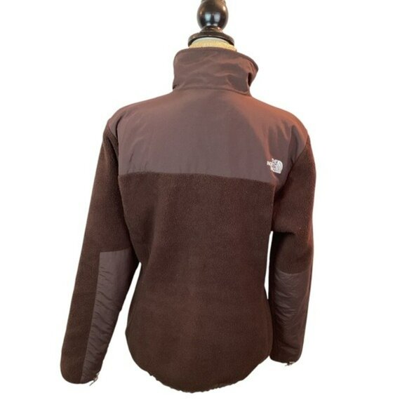 The North Face Womens Brown Denali Fleece Jacket Full Zip Outdoor Warm Large - Picture 5 of 13